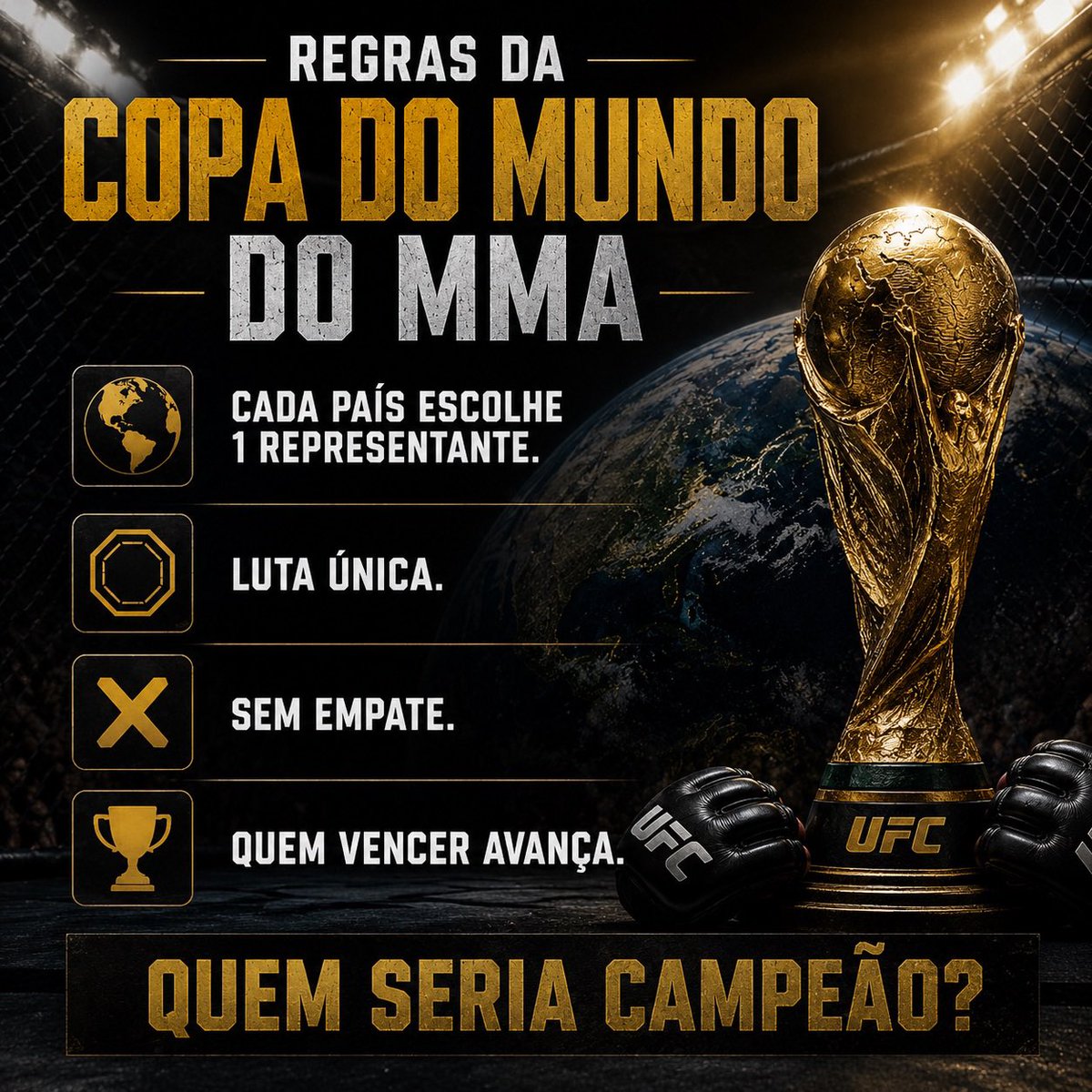 gregory_mma's tweet photo. Vi essa discussão e resolvi entrar na brincadeira.

Se a Copa do Mundo fosse decidida no octógono, quem avançaria?

🇧🇷 Robocop
🇺🇸 Fluffy

Quero saber a opinião de vocês.
Vale argumento técnico, vale palpite, vale torcida. Quem passa para as quartas? 

#robocop #ufc #ufcbrasil #mma #copa