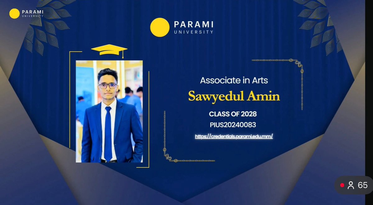 HSalim400445's tweet photo. Congratulations to all Rohingya Parami graduates. Against uncertainty, barriers, and countless challenges, you chose to keep going, and today, that perseverance has paid off.

#ParamiUniversity #ParamiU #PU
#ParamiCommencement https://t.co/SIdVsbA6Cr