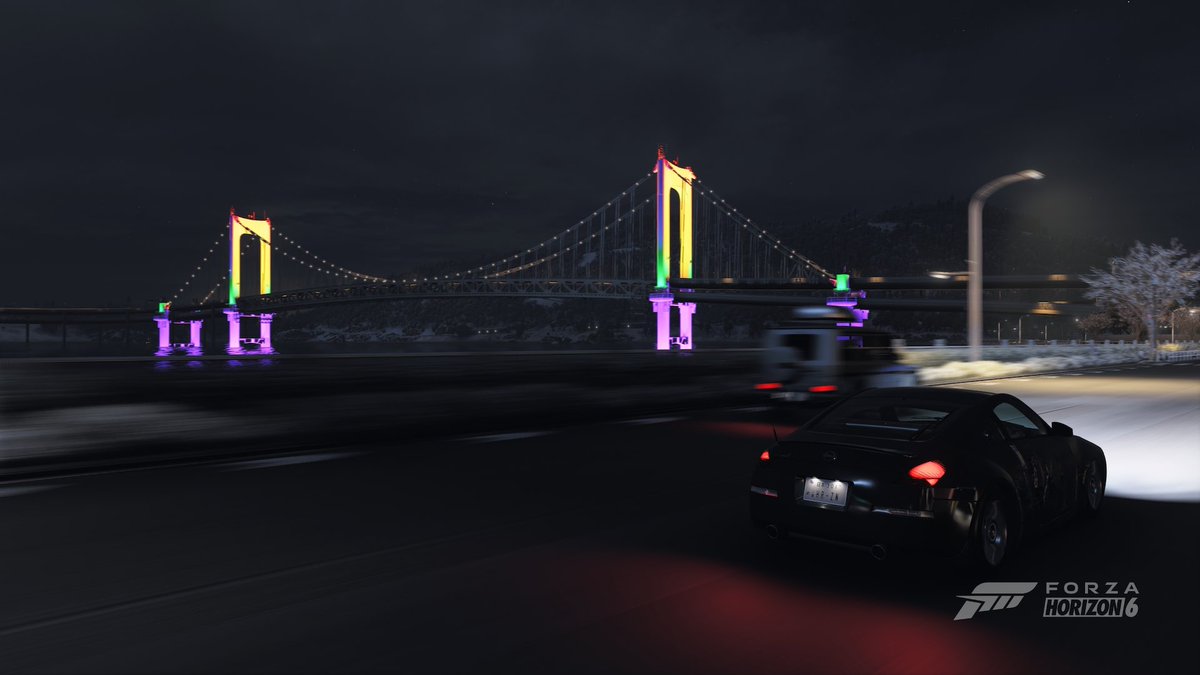 ssgen's tweet photo. FH6のゲーム内は冬です。路面が滑るのでイラッとします！w
#ForzaHorizon6 https://t.co/dfbWzBx0v8