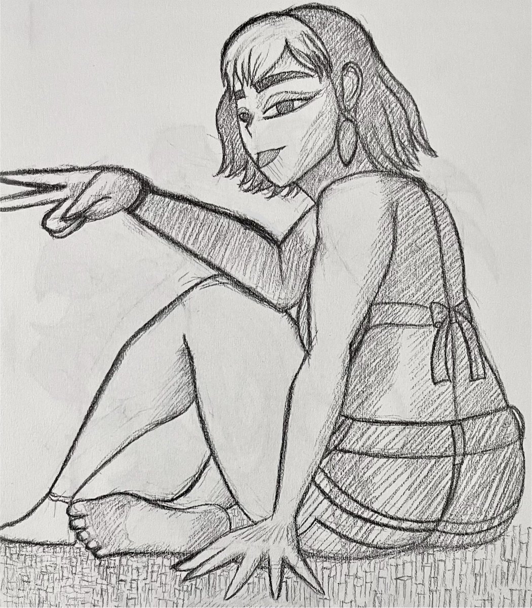 atomicnitrous20's tweet photo. Re-redraw of @kamicamie_’s Meg 😛✌️ https://t.co/iyFmVIS2tL