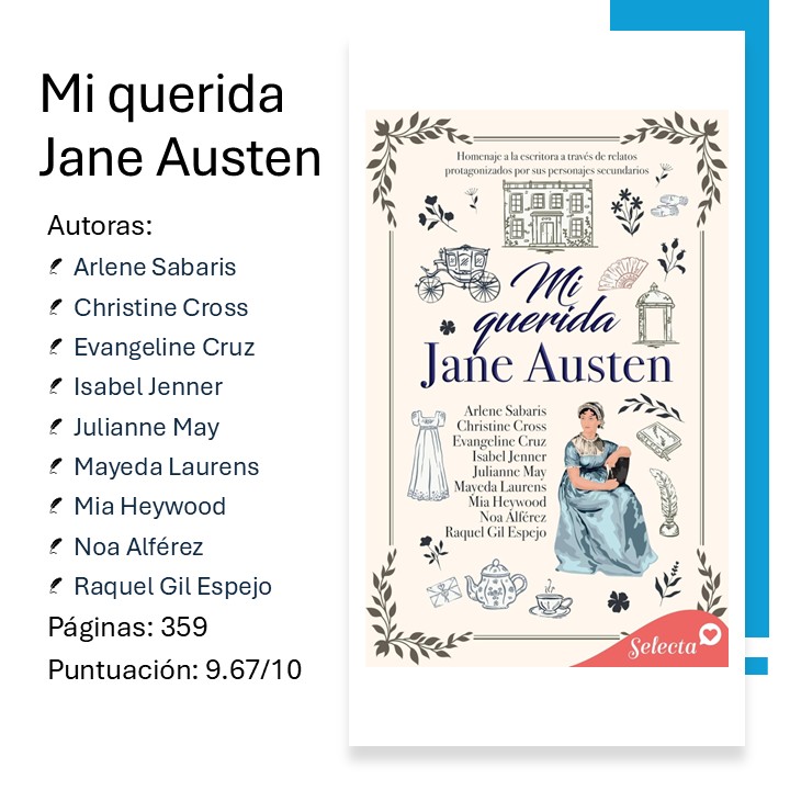 evapikachu2's tweet photo. 🪶¡Nueva reseña en el blog!🪶
En esta ocasión el libro escogido es... ¡"Mi querida Jane Austen"!

#Antología #JaneAusten #BookstagramEspaña #BookReview

https://t.co/QiN8yzHTjJ https://t.co/mGY5soe9oH