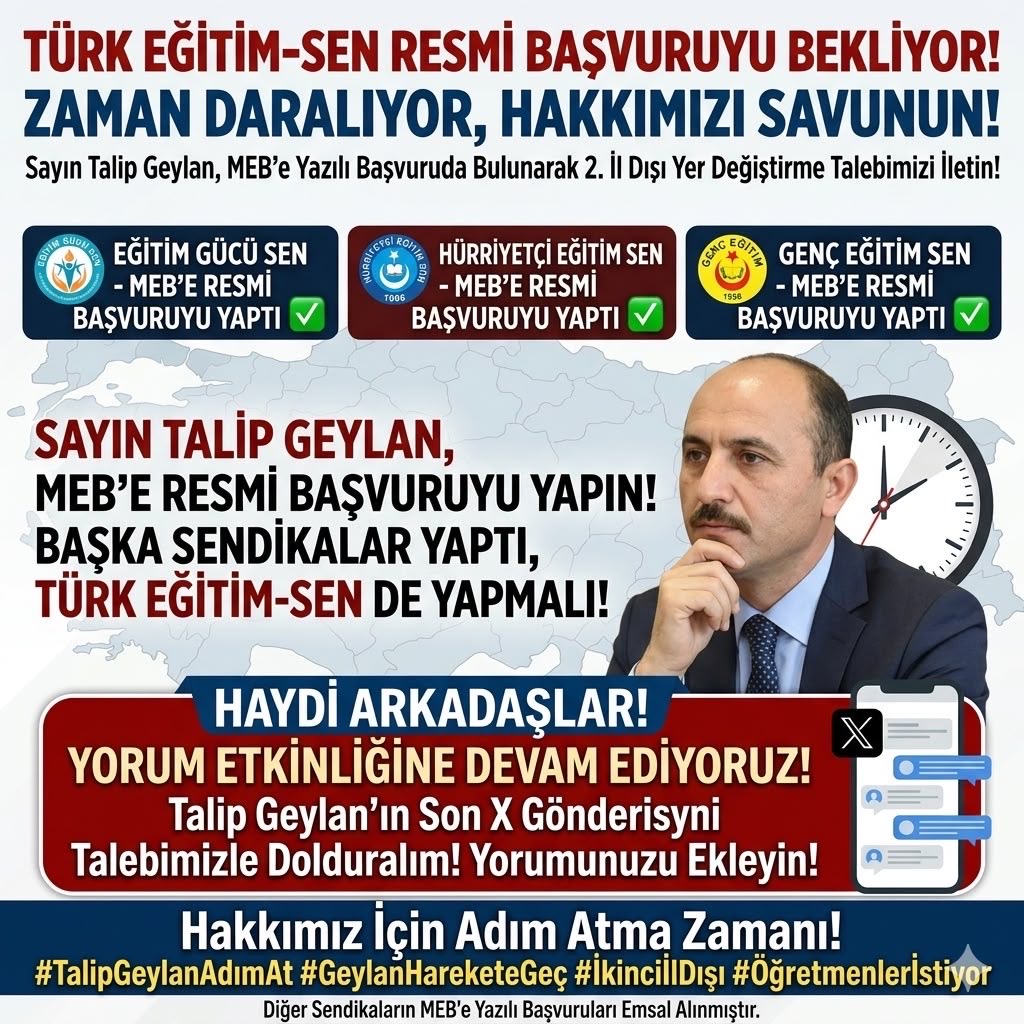 Ali_Bal_723's tweet photo. @TalipGeylan06 #2İlDışıBekliyoruzTalipBaşkan 
@Yusuf__Tekin @GAltunkas @farukyelkenci @bilalmacit @omurfatih  @cftcblnt @ozgturk @drahmetisleyen @cengizmete @h_ibrahim_topcu @Ziynuleb @ebubekirsavasci @CelileErenOKTEN https://t.co/8KNrwpUwLn