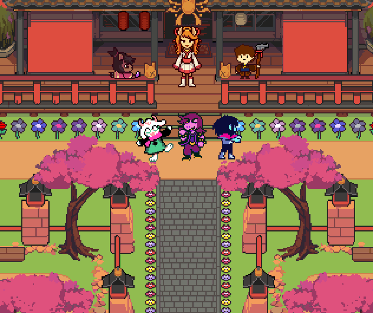 SomeDon42446404's tweet photo. Deltarune in 14 tomorrows #Undertaleyellow #Clover #Kanako #Ceroba #Deltarune https://t.co/kMmYUOoCpv