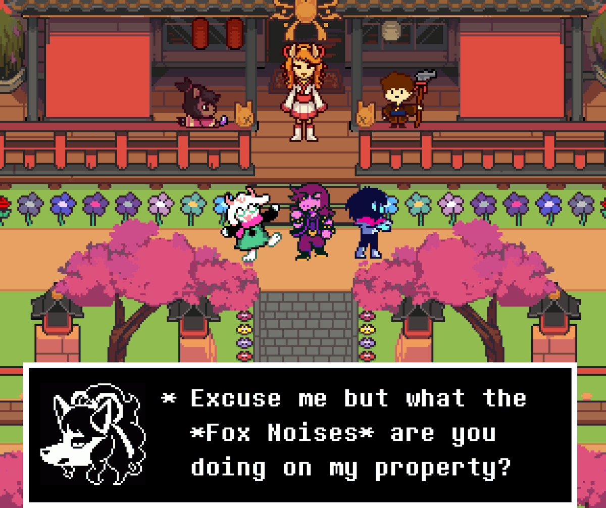 SomeDon42446404's tweet photo. Deltarune in 14 tomorrows #Undertaleyellow #Clover #Kanako #Ceroba #Deltarune https://t.co/kMmYUOoCpv