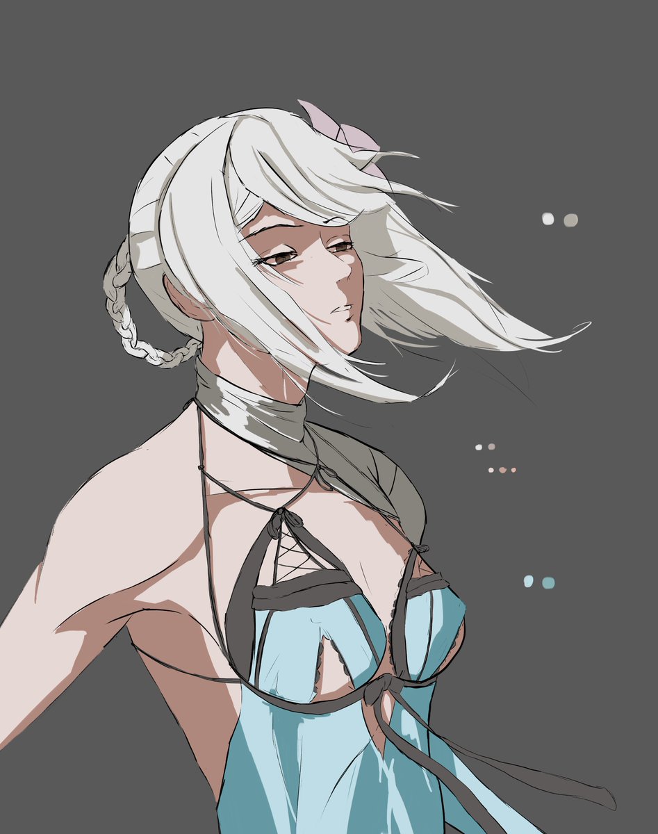 patkdrw's tweet photo. trying out different brushes. kaine wip
#nier https://t.co/vgxR4RM7X6