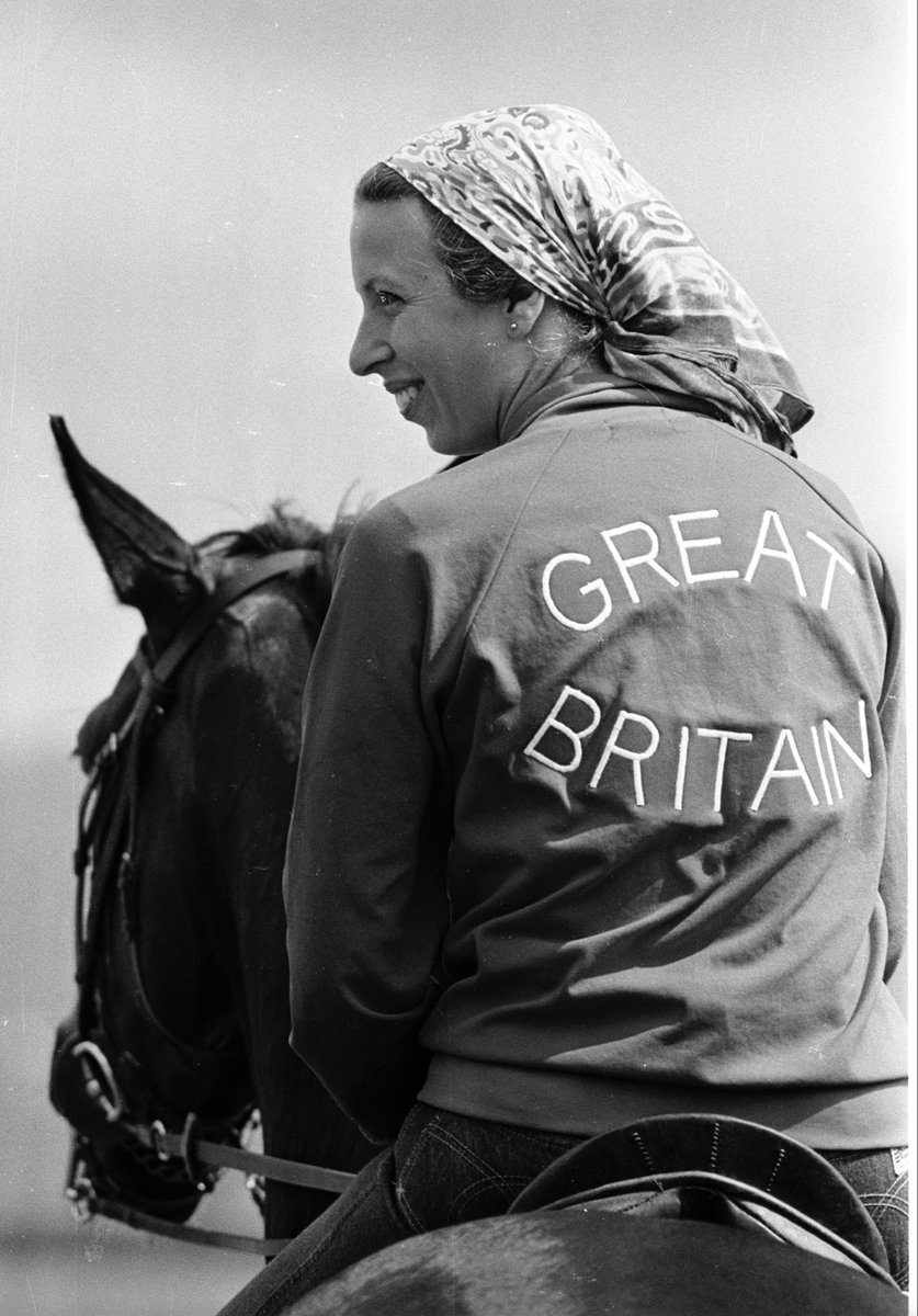 RoyalFamily's tweet photo. 🐎 Celebrating 50 years since The Princess Royal competed in the 1976 Montreal Olympic Games.

📸 Anwar Hussein / @GettyVIP https://t.co/Cy3PjM85n1