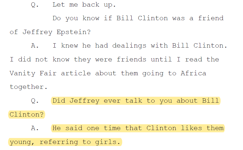 toocoolMN's tweet photo. @RepYassAnsari If you really cared about the victims why haven't you said anything about ol' slick Willy being named during court testimony? https://t.co/6ku542PK7d
