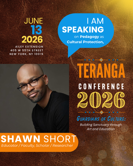 BowieState's tweet photo. Congratulations to Bowie State Professor of Dance and Movement Studies Shawn Short, MFA, who will present at the Teranga Conference 2026 in New York City. 🎉

As part of the panel discussion, "Dance as Living Archive: Ancestral Knowledge, Decolonial Practice, and Institutional Resistance," Professor Short will join fellow scholars and artists exploring how dance preserves cultural memory and serves as a tool for education and community building.

Join the conversation: https://t.co/w3p2pnKOTX

#BowieBold #BornToBeBold #FacultyExcellence