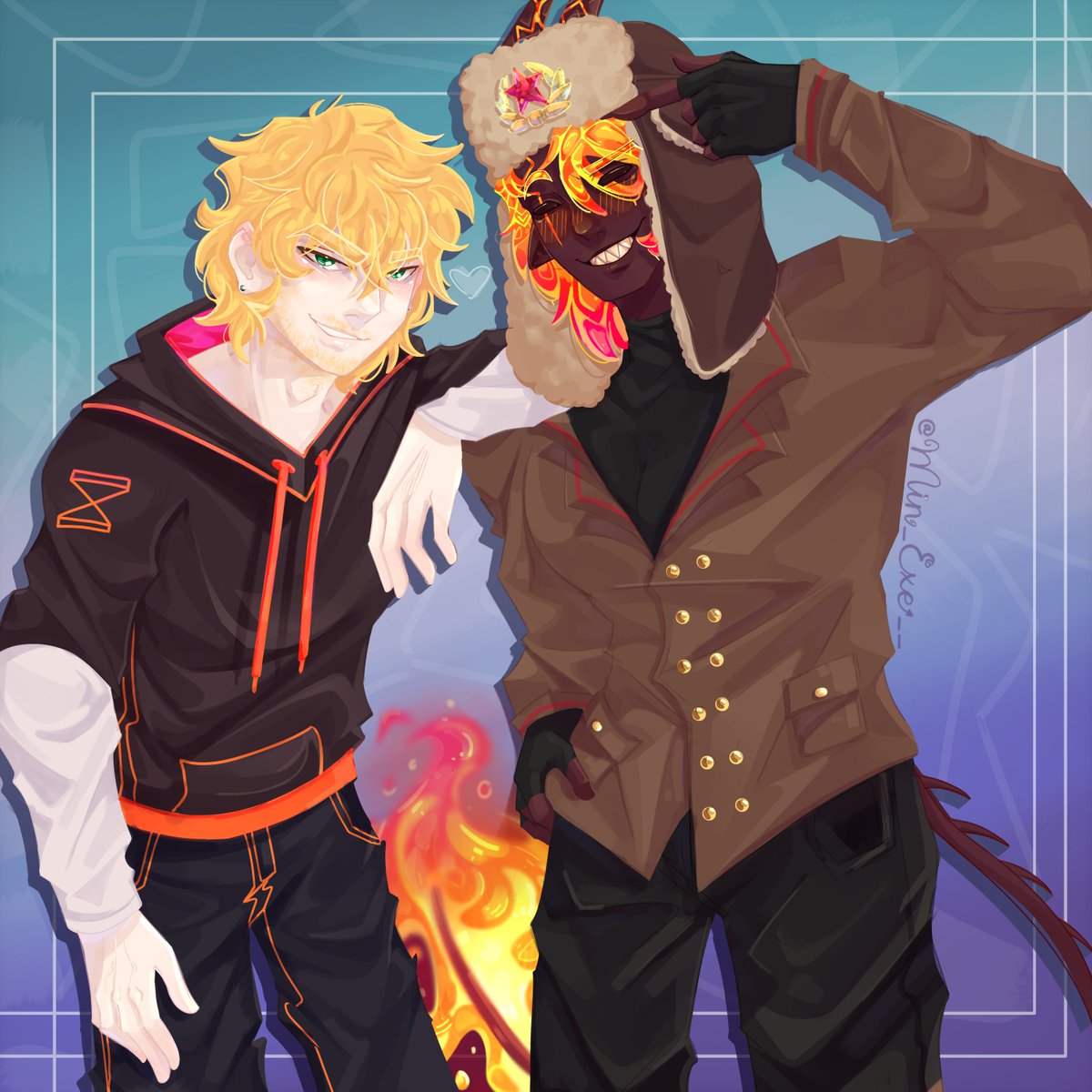 Min_Exe__'s tweet photo. #Justboiweek día 2: ropa del otro 
Nmms Nova se ve como un random sin su ropa 🥀
#MagmaBoiFanart #JustNovaFanart #Justboi https://t.co/XkKcSyi78K