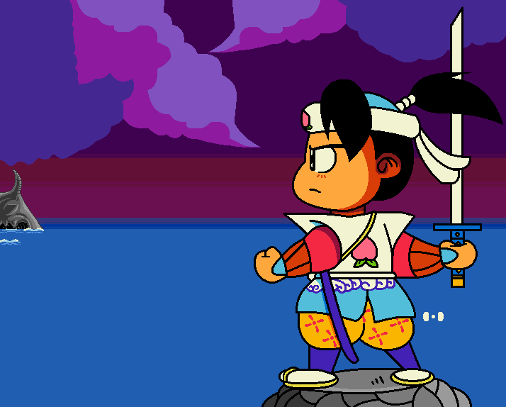 My fan art for Hudson Soft's Momotaro 🍑 from Momotaro Densetsu