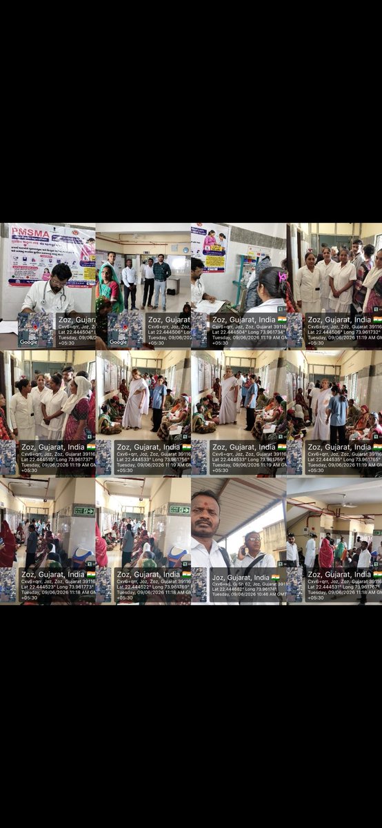 DsbccC's tweet photo. By Chhota Udepur Taluka Health Teams...
Dt 9/6/26 Under PMSMA Program,
Total 128 ANC Check Up Camp Done Today At CHC Zoz....
By Dr Amit Chaudhary Gynecologist SMS H Puniyawant Of CU Taluka &amp; All CHC Zoz MOs &amp; Teams 
@collectorcu @dieco_cu_health @DDOCUdepur @NHMGujarat https://t.co/lG1lPRpzJx