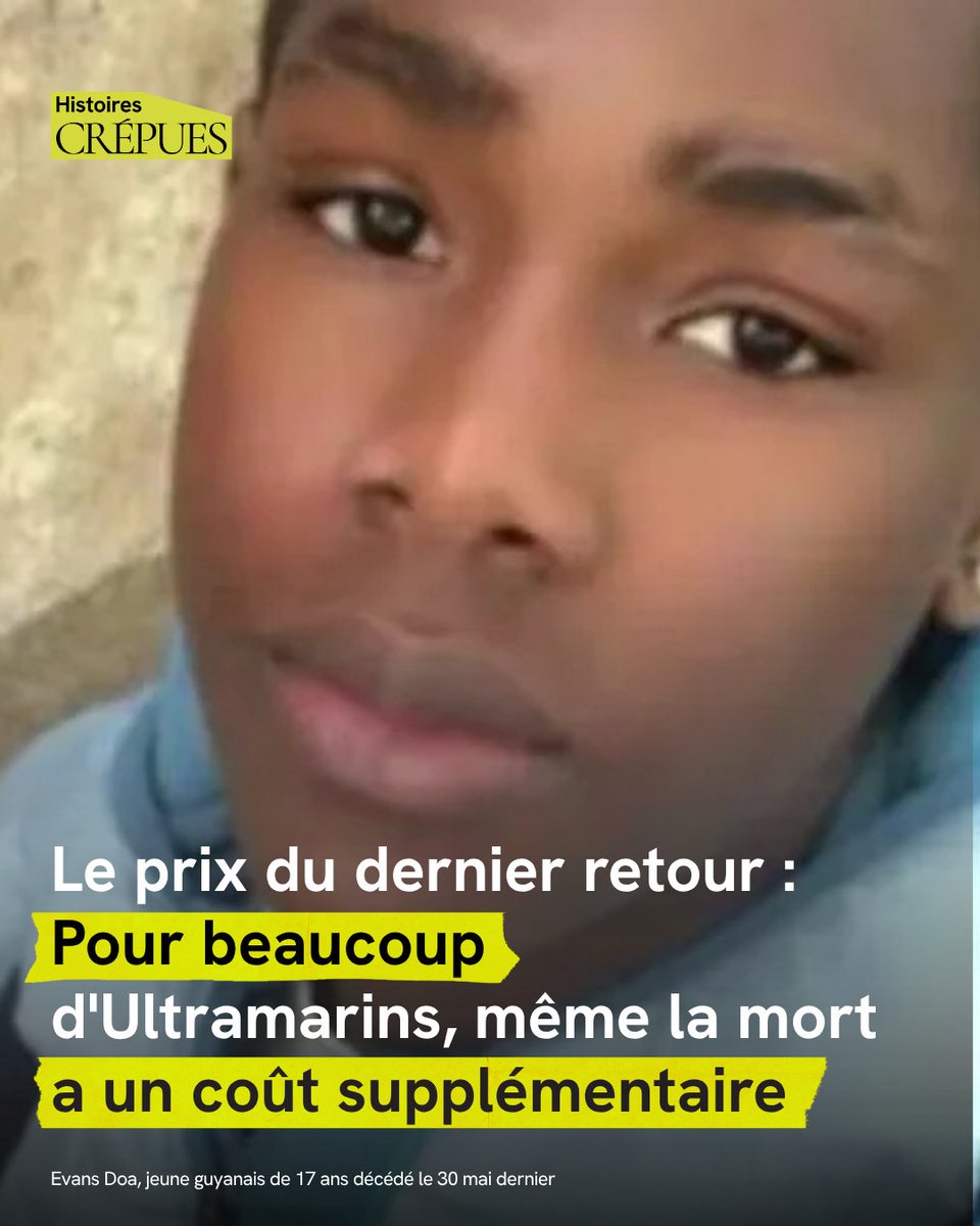 Hist_Crepues's tweet photo. En quelques jours, deux cagnottes ont été lancées pour rapatrier les corps d’Evans, jeune Guyanais, et d’Éric, jeune Réunionnais, décédés dans l’Hexagone. Article de Yvana Alétas

Lien de l'article 🔗 : https://t.co/q5ROVPq4zz https://t.co/T4EFtgHP66