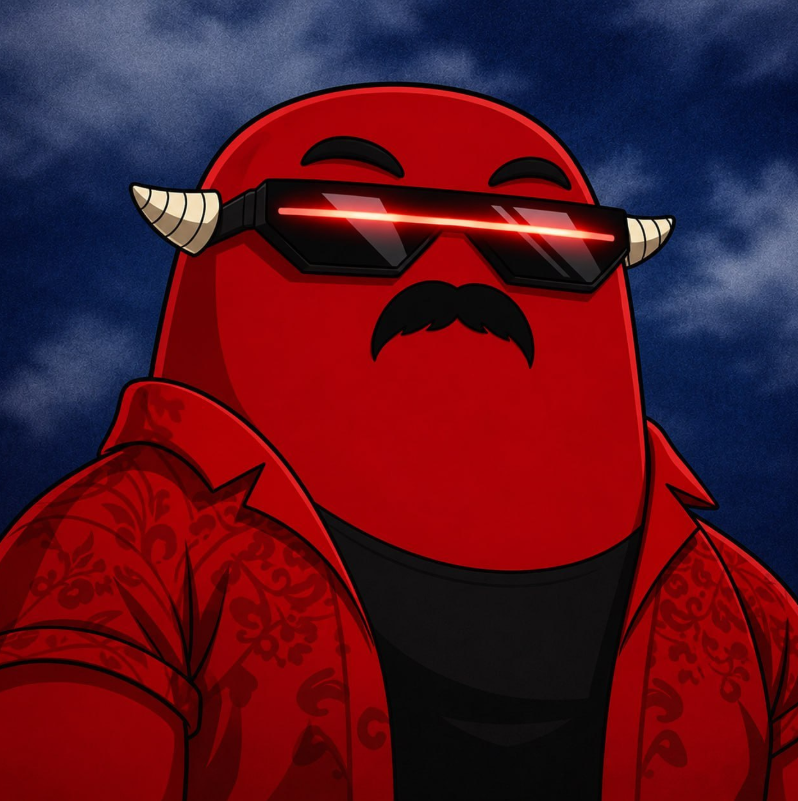 DOFFI_MEME's tweet photo. Red energy. Dark sky. Laser focus.
No smile No noise Just pure demon confidence in the frame
The horns are out the shades are on and the vibe says one thing
Do not fade the red one
#MemeCoin #Crypto #Solana #RedMode #DegenEnergy https://t.co/5yqWToQQ11