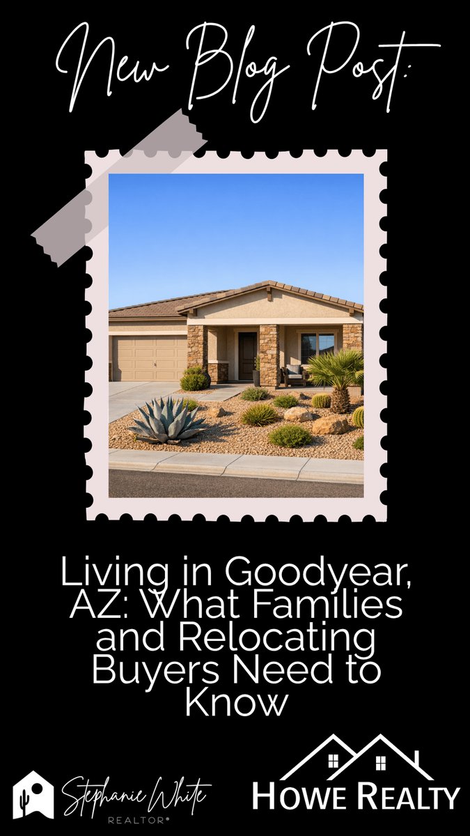 stephwhiteaz's tweet photo. Thinking about moving to Goodyear, AZ? Before you tour homes, check school boundaries, HOA fees, CFD assessments &amp; commute reality. Full West Valley guide on the blog. 🏡 #GoodyearAZ #ArizonaRealEstate https://t.co/YPZaV7ZNsg