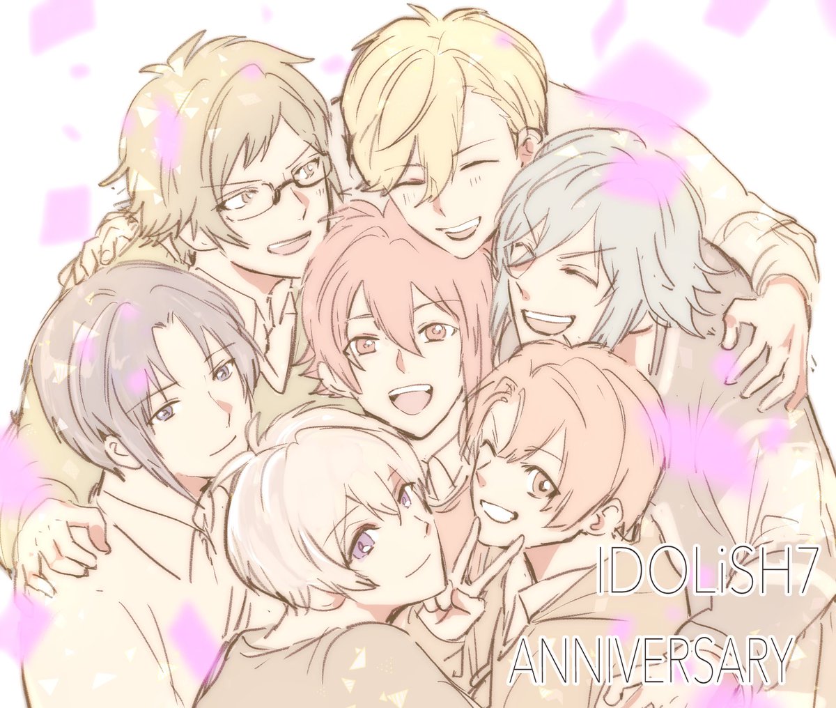 yayamal1's tweet photo. おめでとうございます💙💚🧡🩵💜💛❤️

#IDOLiSH7記念日2026 https://t.co/9aAYXnbdGM