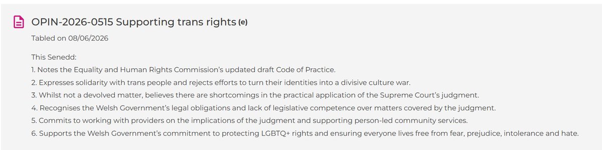 WRNWales's tweet photo. When you unpick the performative 'solidarity' and 'culture war' deflections, the signatories actually recognise that:

✅The Supreme Court judgment is the law,
✅ The EHRC Code is noted, and
✅ Welsh Government cannot do a thing against any of the above as they just don't have the powers. 

All of that is correct. Well done! 
(And everyone is STILL protected from unlawful discrimination too - wonderful!)
2/