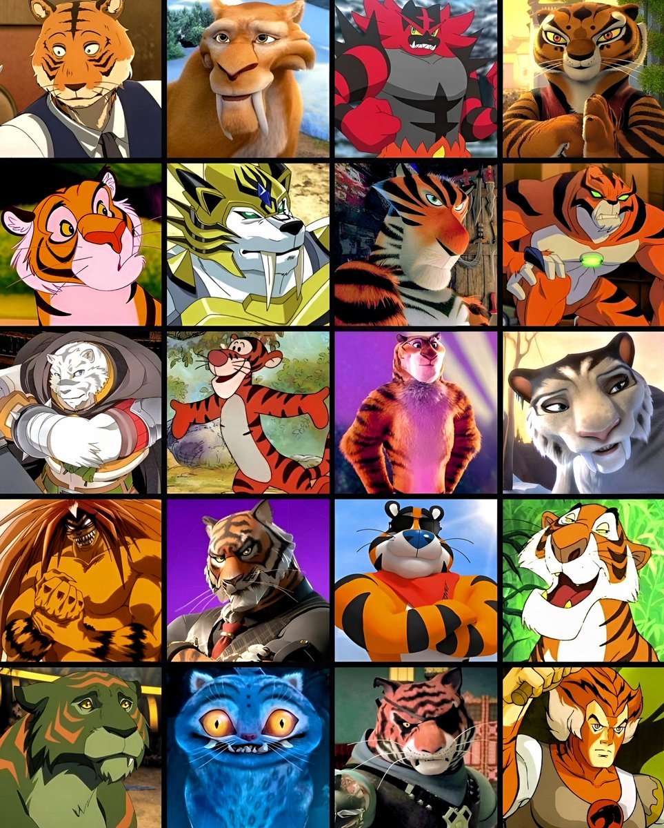 cartoonvibes26's tweet photo. Which tiger character is your all-time favorite? 🤔

Credit - Dalua https://t.co/7MKAeaMkfC