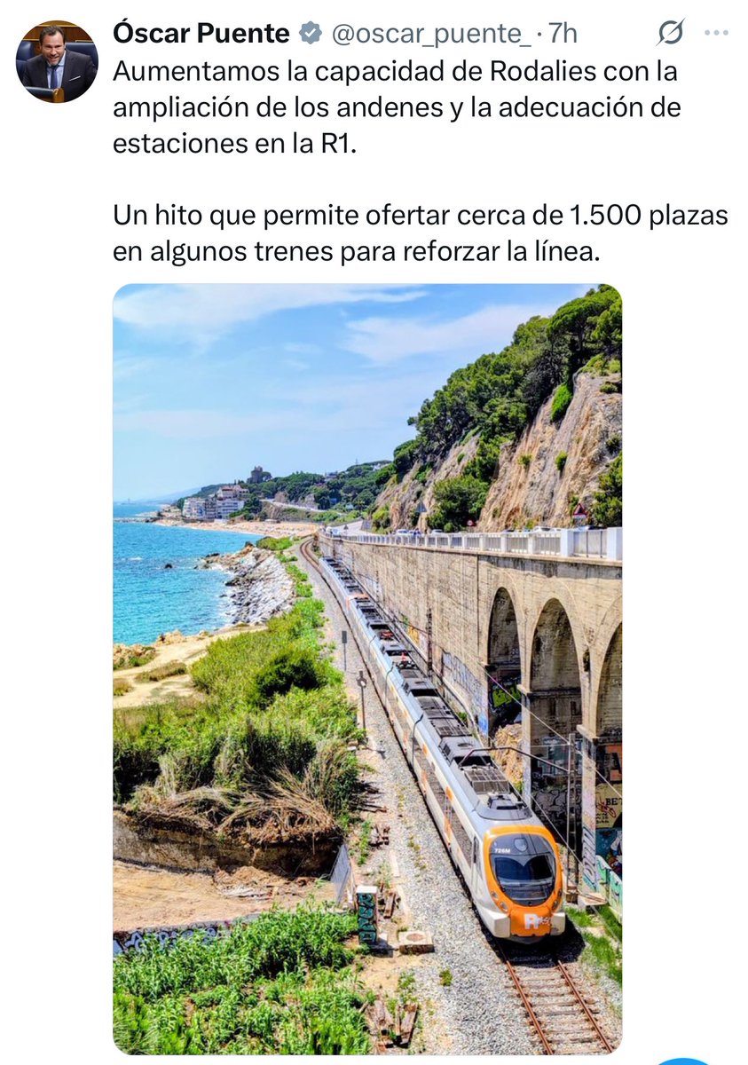 TemisNemesis's tweet photo. @lalala80542 @rodalies @Cansadoderenfe @rod2sudcat @dignitatavies @AfectRodalies @LaVanguardia @elsmatins @beteve @SilviaPaneque @sindicdegreuges @salvadorilla @peremacias1 @territoricat @Renfe @oscar_puente_ Y mientran tanto Oscarito @oscar_puente_ ….  Es un chiste, no? 🤡 https://t.co/bGFj4yatXb