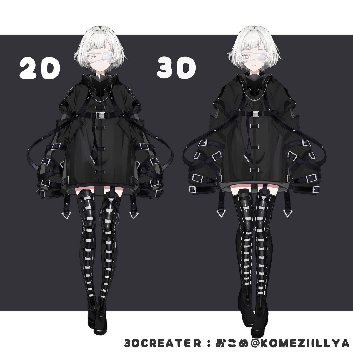 komeziillya's tweet photo. vtuberのみんなにみてほしいんだけど、
イラスト再現ライクな３Dモデルって需要ありますか？」
絵柄が違っても３Dモデルつくれちゃうのが強みなんですけど、募集するのが苦手で、貴方の作品素敵だから仕事受けてもいいよ～って方連絡待ってます。 https://t.co/sbm2AMCuM1