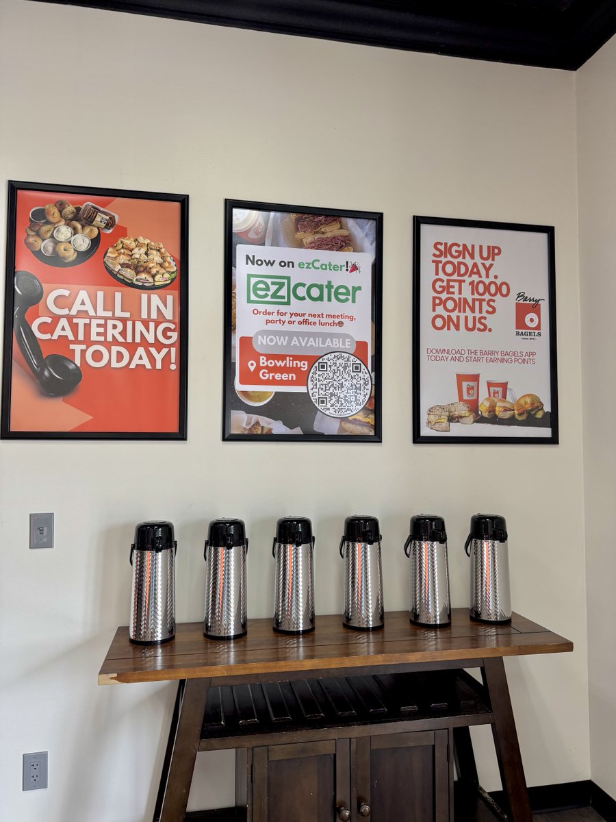 BarryBagels's tweet photo. The countdown is on! 🥯🧡 Bowling Green, get ready for fresh bagels coming your way very soon! https://t.co/MslPcou9tU