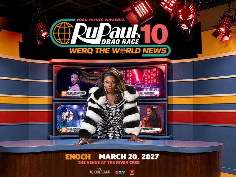 CTVYEGBuzz's tweet photo. Get read to WERQ it!!  👑✨ The RuPaul’s Drag Race Werq The World 2027 Tour is headed to @RiverCreeCasino with fierce looks and unforgettable performances, on Saturday, March 20, 2027! 💃

We're giving you the chance to win tickets! To enter, tell us who you're bringing! https://t.co/3NDBzXEVF3