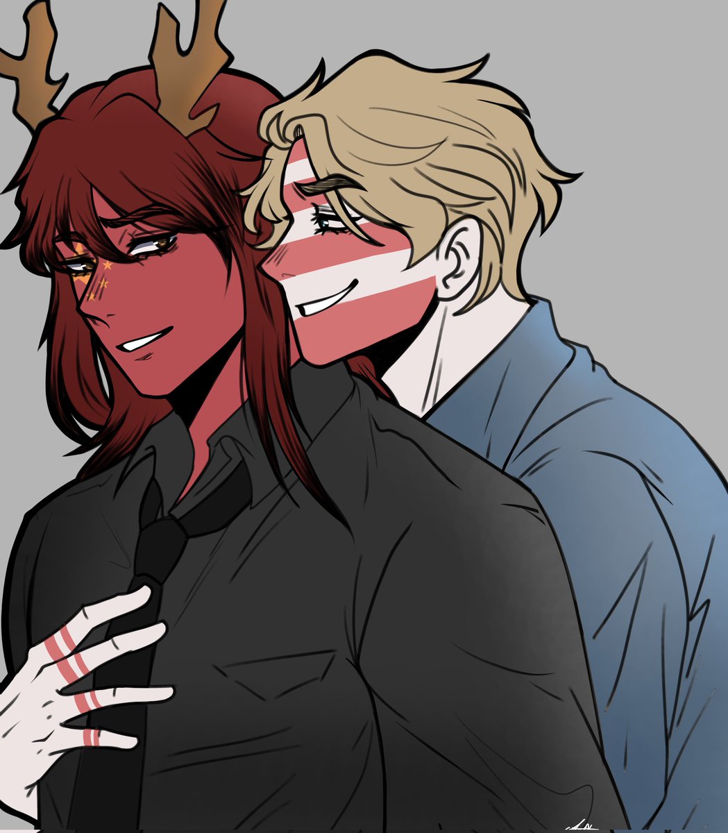 AnnDLNkv's tweet photo. 🇺🇲x🇨🇳
Desempolvando está cuenta abandonada (Basado en un rol que ya no continúe,el diseño de China no me pertenece,es un  dibujo de tiempo que nunca  subí ) 

#CountryHumans #CountryHumansUSA
#countryhumansamerica
#countryhumanschina 
#ChinAme #CHfandom
#digitalart #ibisPaintX https://t.co/qUiJjfPlCg