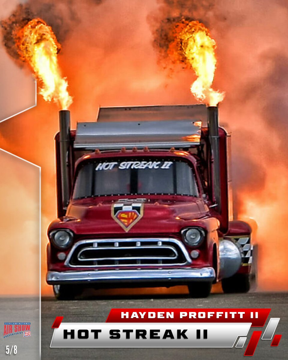 cleairshow's tweet photo. We pulled a  bird? a plane? a JET TRUCK?! Hot Streak II Jet Truck is a staple of the Cleveland National Air Show!

Get to know it a little bit more before it races down the runway in a few months!

#CLEAirShow https://t.co/uTIWKX2BDp