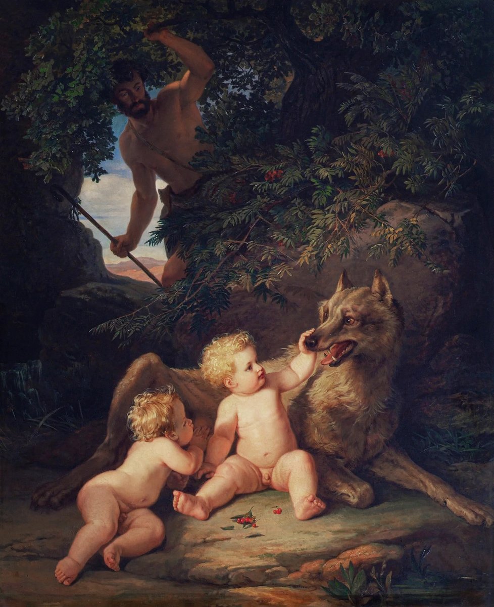 homosap49633232's tweet photo. Josef Binder (1805-1863 Austrian Academic painter)
"Romulus and Remus" https://t.co/DNqwo2lXmZ