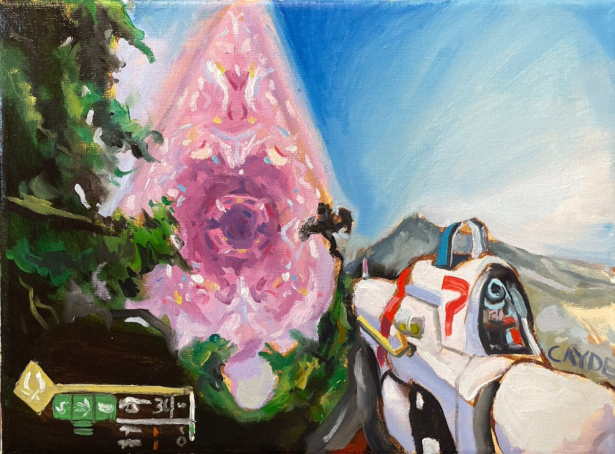 caydeplanet's tweet photo. Here’s some oil paintings I made of Destiny. Here’s to Destiny 3 https://t.co/ZMMEnfIkK8
