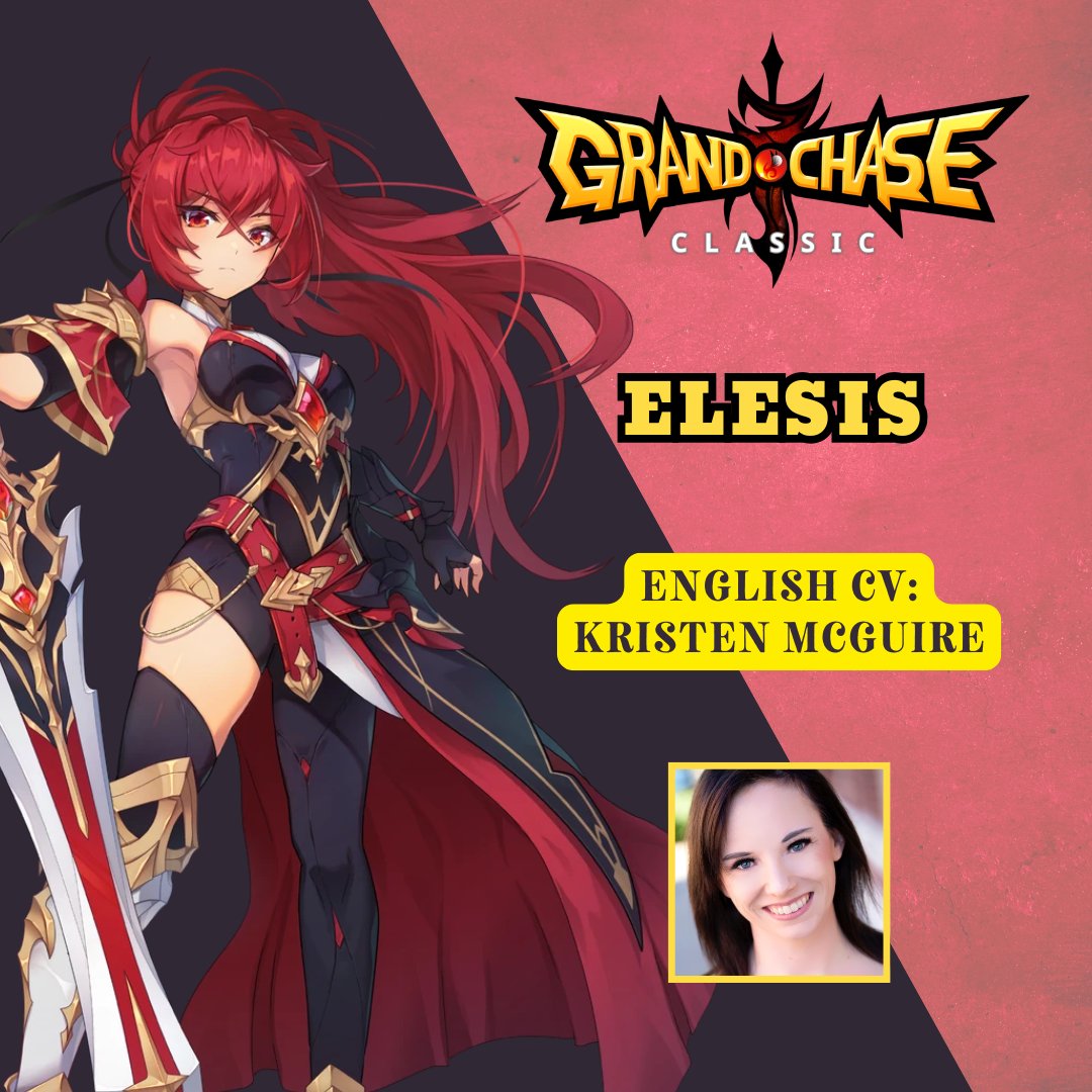 KrisComics's tweet photo. ⚔️GRAND CHASE⚔️

I voice the awakened form of Elesis in Grand Chase Classic! Thank you so much to @rocketsoundus and @JDMortellaro  for having me! Elesis's design is so freakin' cool! https://t.co/lq307bV9ph