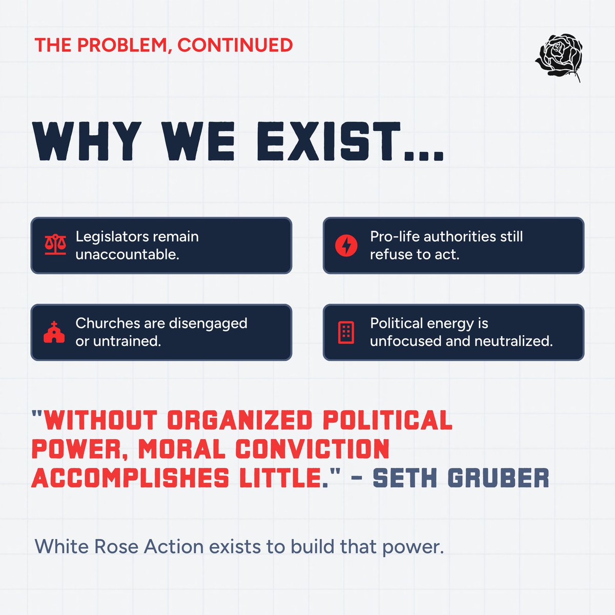 WRAction's tweet photo. Four years after Dobbs, preborn children remain unprotected with the number of abortions reaching a ten-year high.

White Rose Action is building the organized, principled political movement required to change that. https://t.co/gVeXuQ2tbO