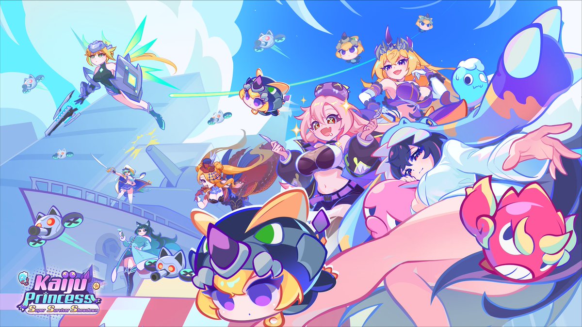 pantyparrot's tweet photo. ✨Kaiju Princess series, a brand new masterpiece⚡️💙💜🩷
💥Kaiju Princess: Super Survivor Showdown💥
🦜Steam Store Page is NOW LIVE!!!🦖🦖🦖
--------------------------------------------------
👇👇↓↓↓Add to Wishlist NOW↓↓↓👇👇
https://t.co/ZSSTjlixMd
--------------------------------------------------
#KPSSS #怪獸公主 #怪獣姫  #KaijuPrincess