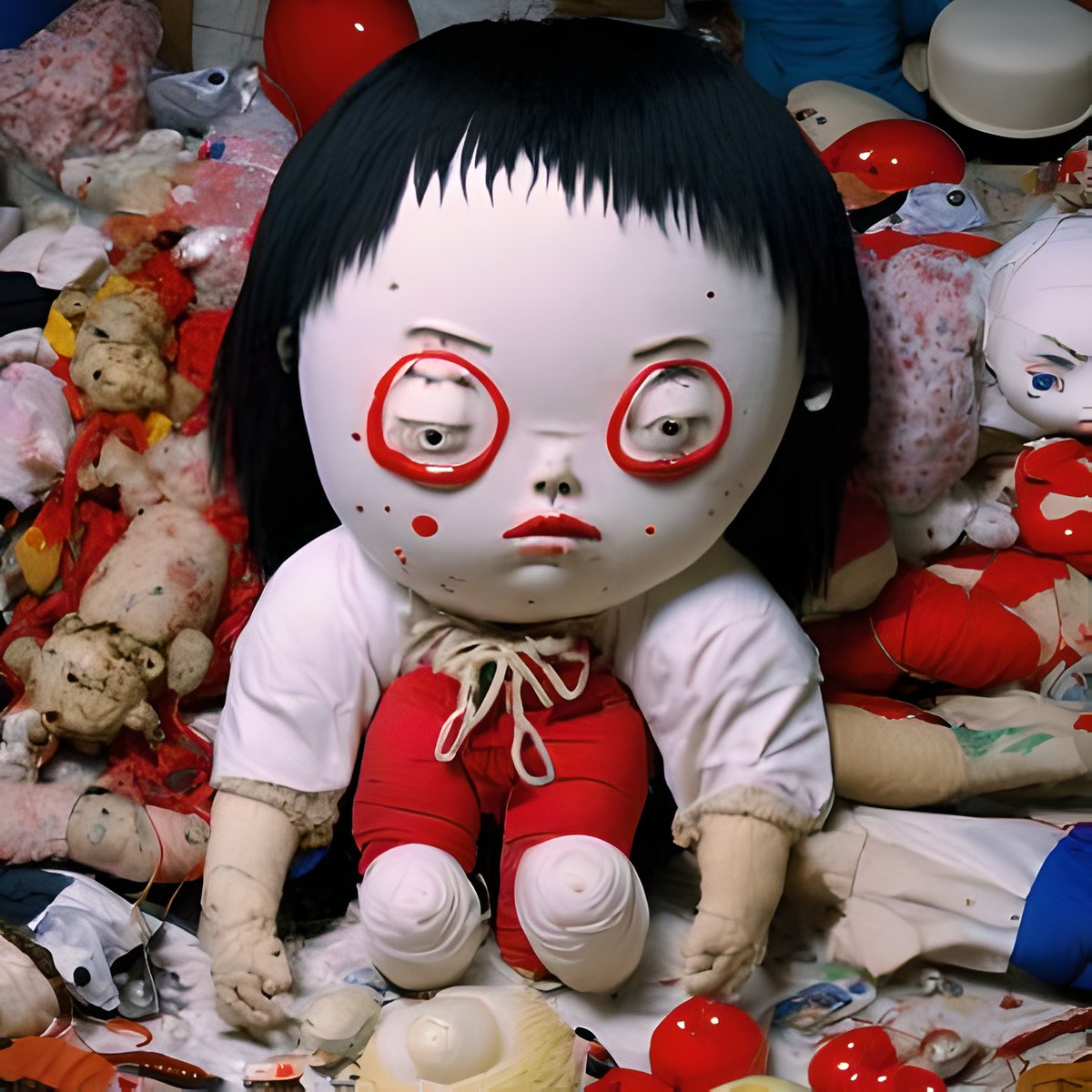 pkok_art's tweet photo. Meet Little Cakes @evrythngissoft  - an artist who inhabits the fertile space between memory, myth, and digital transformation. Born in Japan and now based in the United States, she creates dreamlike worlds that feel suspended between folklore and the future.

Her images are populated by strange creatures, spectral figures, and fragments of cultural memory, woven together into visual narratives that are at once playful, unsettling, and deeply personal.

In her own words, she seeks work that is “sticky, messy, sweet, and dreamlike”—qualities that perfectly capture the emotional texture of her practice.

Delve into this thread to find out more about Little Cakes' art world 🎨
(🧵1/6)