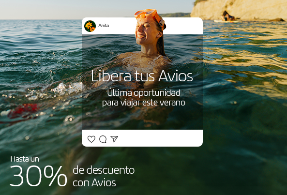 GuiaLowCost's tweet photo. No es WOW, pero algo es algo...

-30% con #Avios
Periodo de compra: del 9 al 15 de junio.
Periodo de viaje: del 9 de junio al 15 de septiembre.
No aplica a Puente Aéreo, vuelos de Vueling ni LEVEL. https://t.co/BLwpGoGEvh