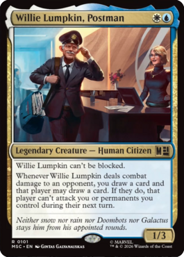 MTGGoldfish's tweet photo. More legends around the fantastic four, allies and enemies. And of course a postman. More previews at https://t.co/nEAD56xTUs

Source: https://t.co/DQVefYemUH
🎨: @bill_creative https://t.co/K7111UpLA1