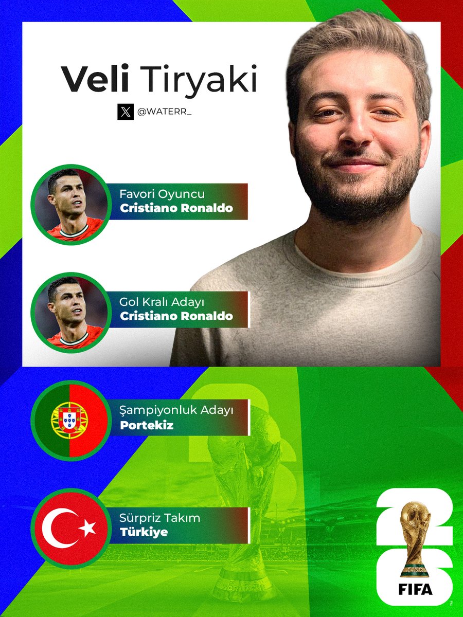 Kontravoltatv's tweet photo. 🏆 Dünya Kupası öncesi sorduk!   

🔥@WATERR_ 'ın Dünya Kupası tahminleri... https://t.co/v4oJf4i3a3