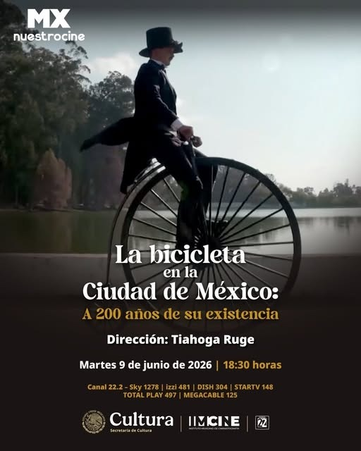 arelibiciteka's tweet photo. La bici rueda en CDMX desde su invención ¡No se pierdan HOY este documental sobre su historia por @Canal22 ! https://t.co/yz4OWl3dpj