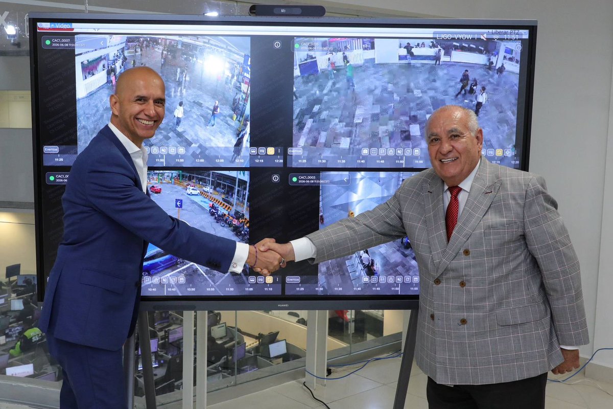 guerrerochipres's tweet photo. Por primera vez, y en víspera del #Mundial2026, la Terminal Central del Norte y el @C5_CDMX firmamos un convenio de colaboración que integra 32 cámaras de videovigilancia de la terminal a la red pública de monitoreo de la Ciudad de México, la más robusta del continente https://t.co/KBVJkugoWD