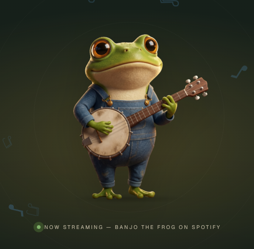 BanjotheFrog's tweet photo. Droppin' on a lily pad near you- soon!

#BanjotheFrog https://t.co/LsAlR8vFvp
