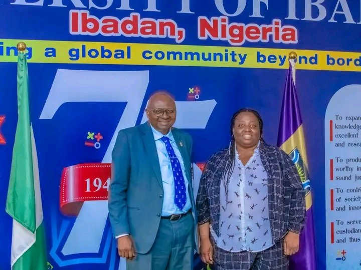 ibadanuni's tweet photo. UI to establish academic ties with University of Calgary, Canada. VC Prof. Kayode Adebowale receives Prof. Bukola Salami as both institutions work towards a Memorandum of Understanding for research collaboration, academic exchange, and capacity building in Nursing and beyond. https://t.co/aQXvSTI3wM