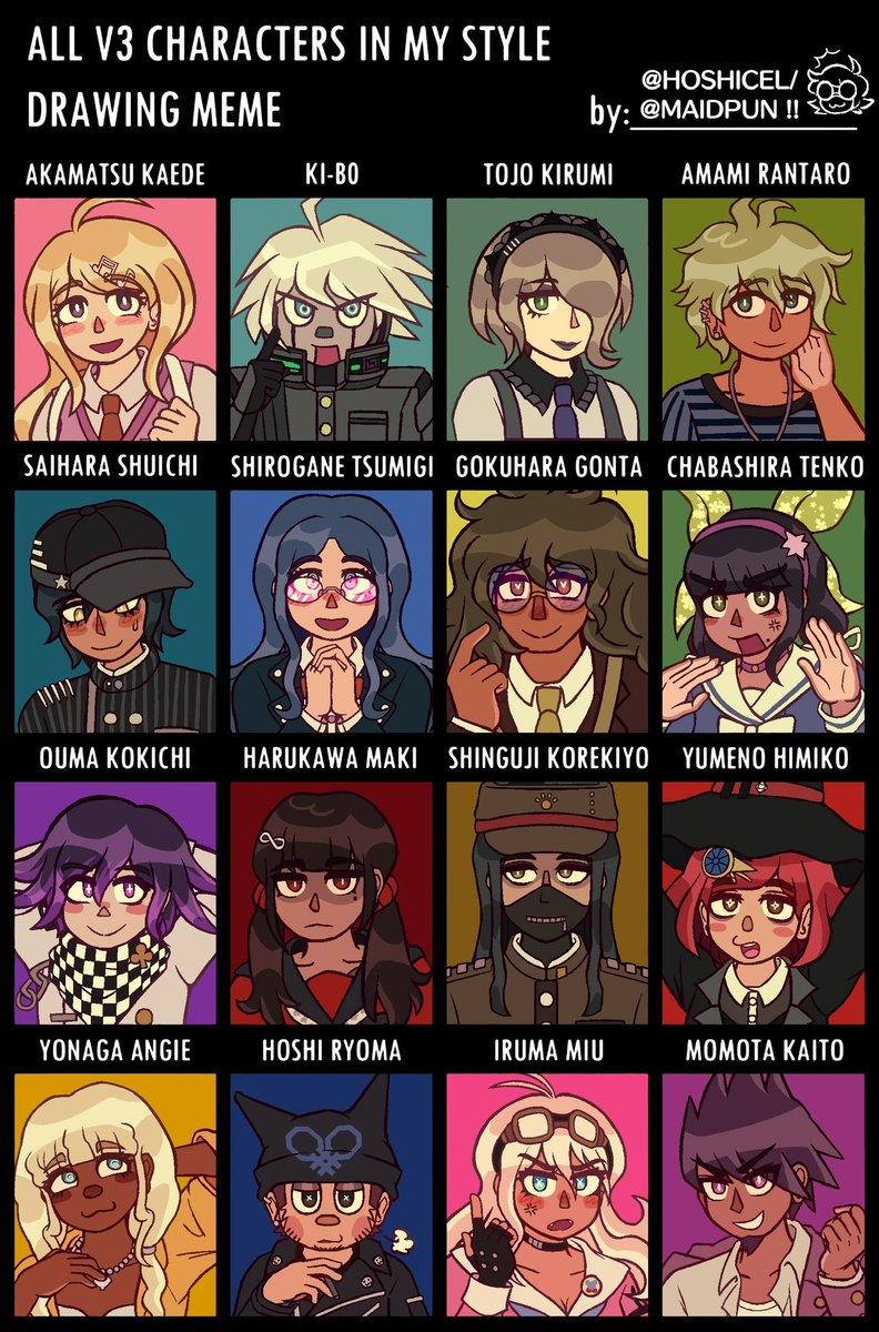 HOSHICEL's tweet photo. the strange individuals of the 53rd variety 💭 #danganronpa https://t.co/CTi8kNzIP8
