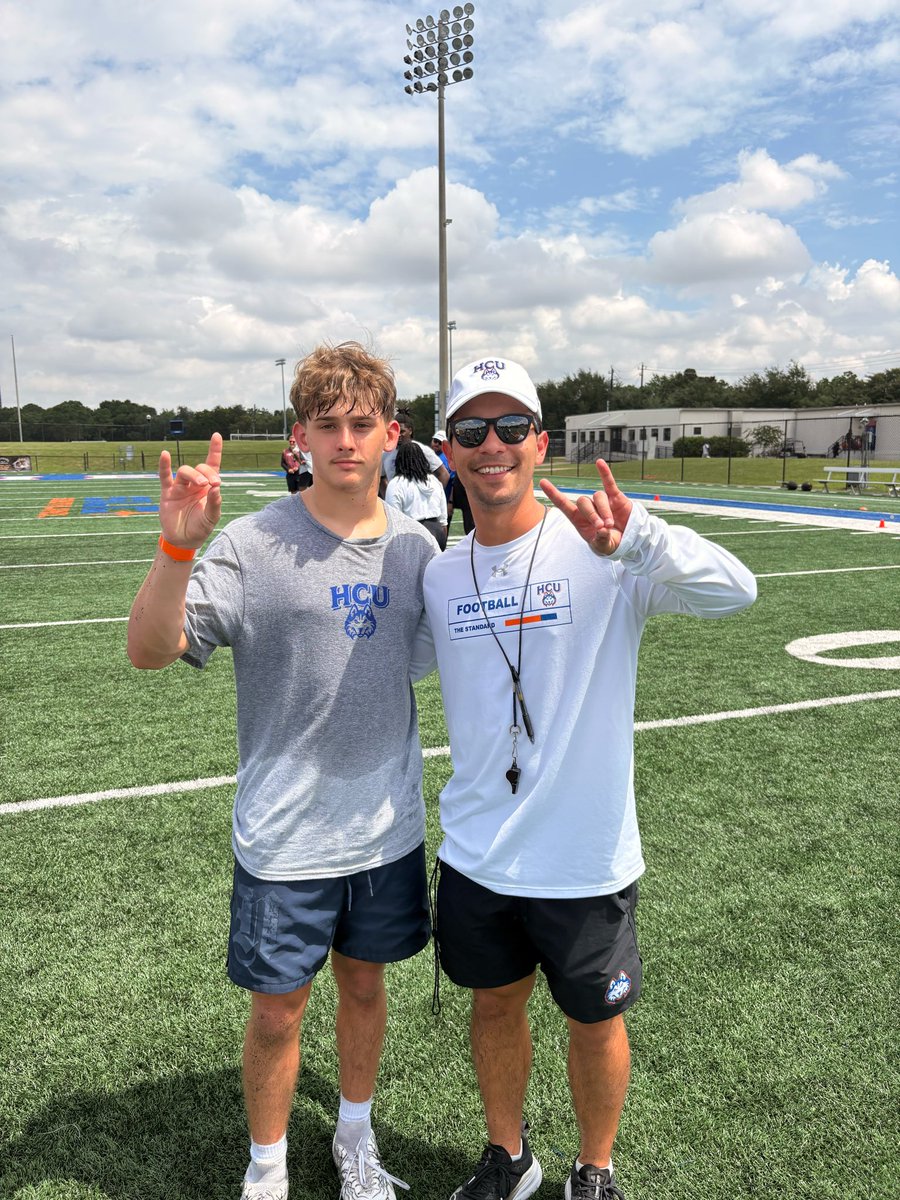 WyattCoop12's tweet photo. Great day competing at HCU Mega Camp,gave me a chance to put my name out and showcase my talent.Thank  you for the big opportunity to compete!! https://t.co/vDzyAWiUGK