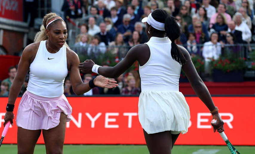 josemorgado's tweet photo. Serena Williams and Vicky Mboko take the first set, 7-6(2).

That was a great set! https://t.co/e4bhQH0PTl