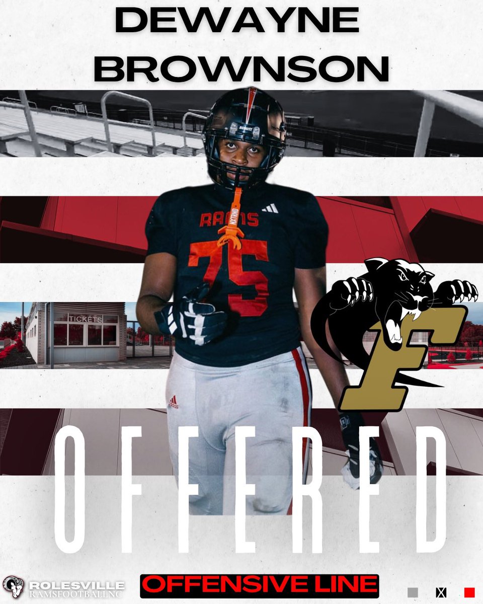 RamsFootballNC's tweet photo. Congratulations @DewayneBrownson for earning an offer from @FerrumFootball @kev_red52 🔥🔥💪🏽!! https://t.co/wFjhkuWSN8