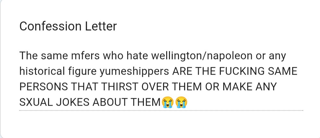 CONFESHOFNEPO's tweet photo. ✑ . . . ❝ Insane loopholes to go through, I wonder how their mind works. Also, correct me if I'm wrong but isn't yumeshipping just for fictional characters and not real people? ❞ ┈  Admin L
⌞ #napotwt ⌝ https://t.co/3CwQcTUGG6