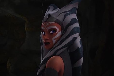AhsokaTheBest's tweet photo. That time when Ahsoka and Master Yoda re-unite for a brief moment in Rebels 🧡💚 https://t.co/it4b0obnwT