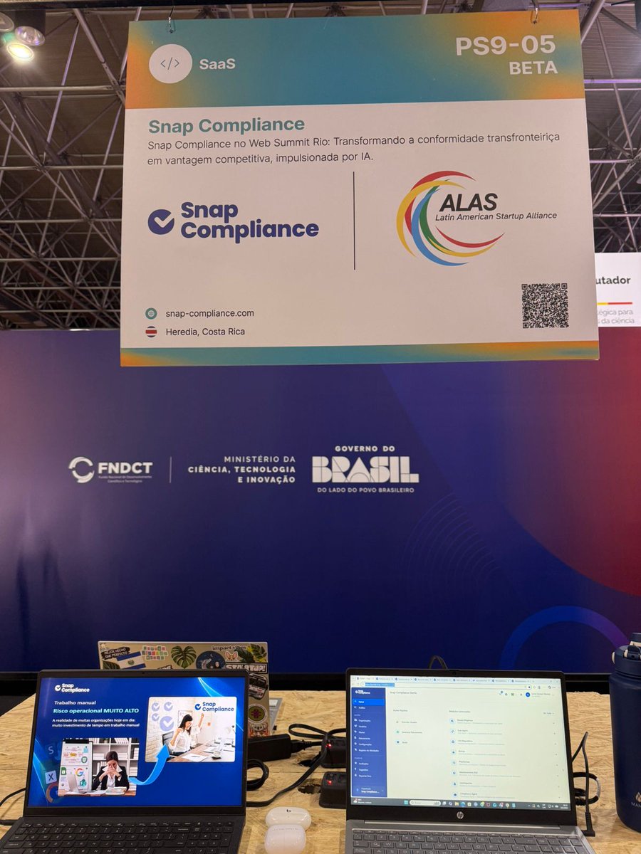 SnapCompliance's tweet photo. Día 2 en el Web Summit Rio, seguimos trabajando.

Snap Compliance presente en el evento tech más importante de LATAM, mostrando que el cumplimiento regulatorio también es ventaja competitiva.

#WebSummitRio #SnapCompliance #RegTech #LATAM https://t.co/GfoSTX59ek