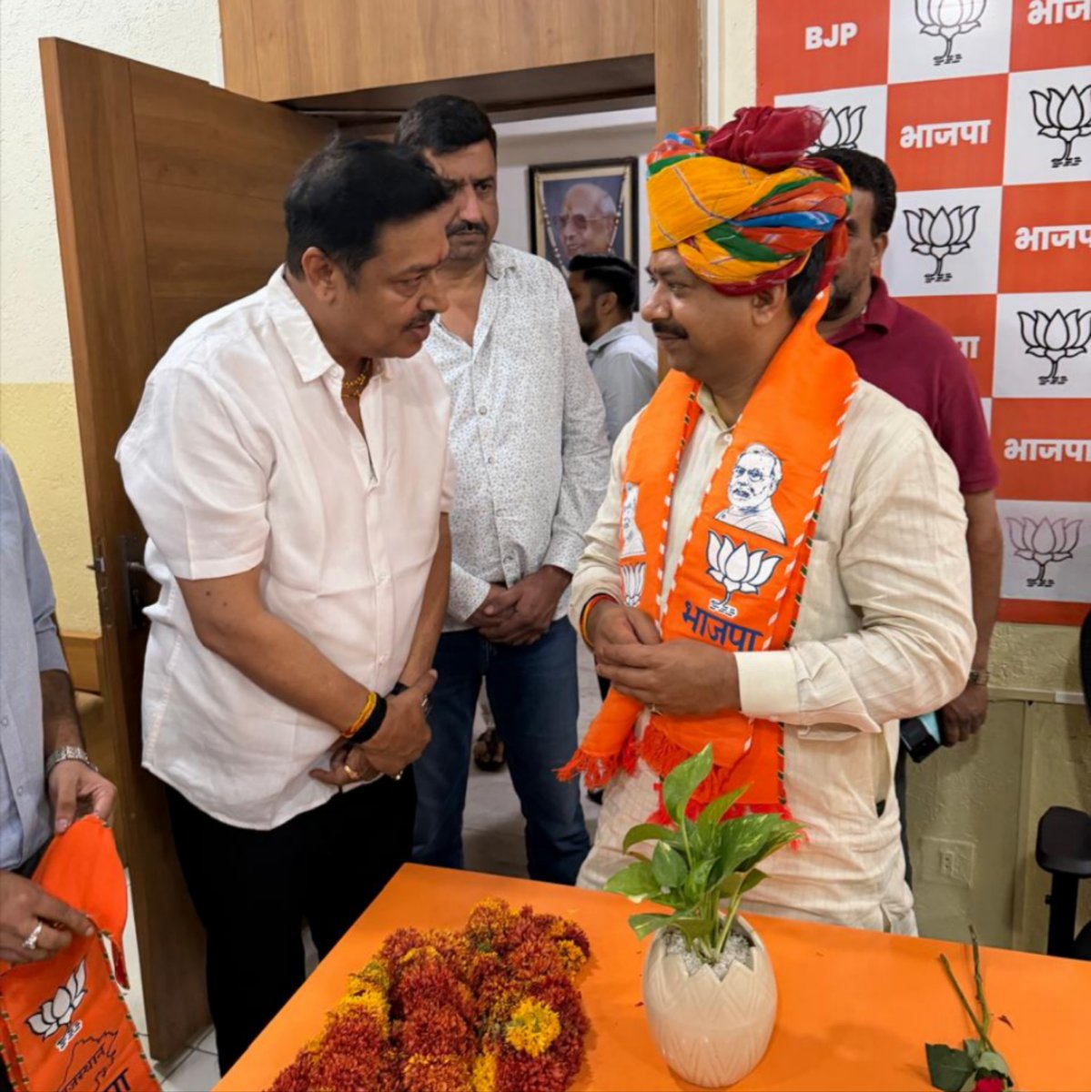 RSodala's tweet photo. आज भारतीय जनता पार्टी, राजस्थान के माननीय प्रदेश महामंत्री (संगठन) श्री @ajaeybjp जी से आत्मीय एवं स��हार्दपूर्ण भेंट कर उनका वीर-वीरांगनाओं की पावन धरा राजस्थान में स्वागत एवं अभिनंदन किया। https://t.co/avdmmJZC81