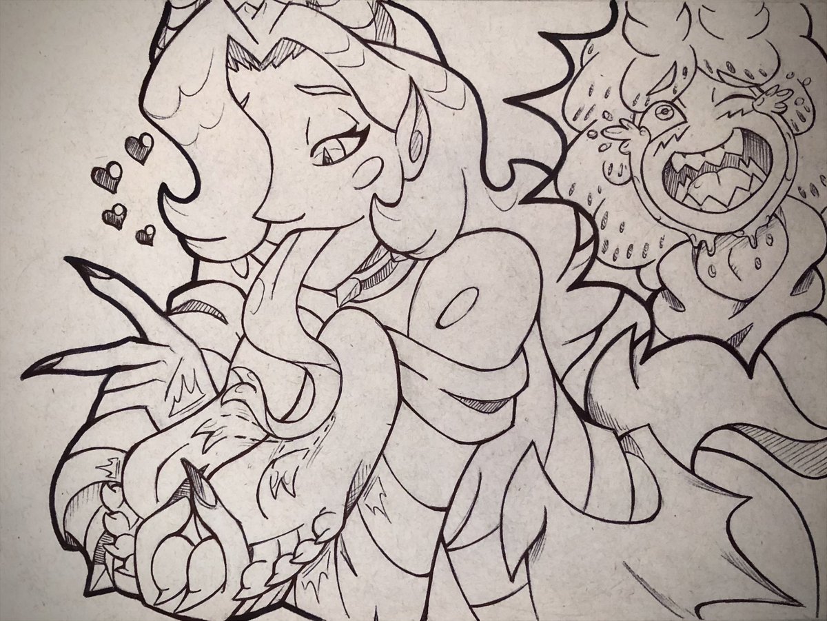 TK_Devil_95's tweet photo. Un pendiente menos ✌️
El personaje invitado pertenece a ⭐️@g03385722⭐️
Un joven demonio con dulce sabor, una oportunidad que Mary no quiso desperdiciar~
#tkdevil #myartstyle #myartwork #traditionalart #sketch #doodle #footfetish #tickling #demongirl #monstergirl #feet #foot #bdsm https://t.co/WdYNU3jsHP