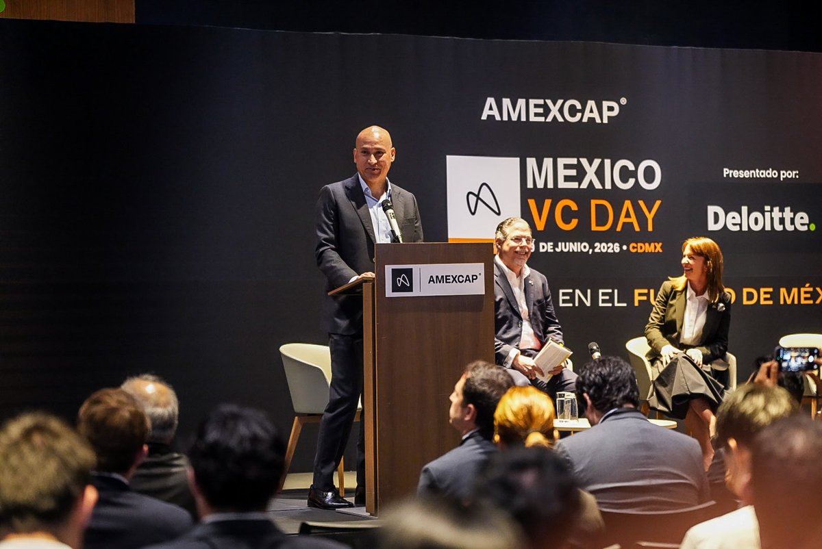 AMEXCAP's tweet photo. Arrancó Mexico VC Day 2026 en Deloitte University D.Líderes, el evento de la comunidad del capital emprendedor de la Asociación Mexicana de Capital Privado (AMEXCAP). Dieron la bienvenida Miguel Millán, Director General del Marketplace México y Centroamérica en @DeloitteMX , Jose María Zertuche, presidente del Consejo Directivo de AMEXCAP, y @VeroniqueBillia , Directora general de AMEXCAP.

“El capital emprendedor es la punta de lanza del capital privado”, dijo José María Zertuche, en nombre del Consejo Directivo. “Trabajamos con ellos para cerrar el círculo virtuoso de atraer capitales internacionales y promover las salidas”

Véronique recordó que el protagonista del ecosistema es el emprendedor, y que los fondos son quienes creen antes que nadie y acompañan en los momentos difíciles. “Que de este día salgan alianzas, se levante capital y nazcan empresas”, dijo.

Gracias a Deloitte por recibirnos.

#MexicoVCDay #CapitalEmprendedor
